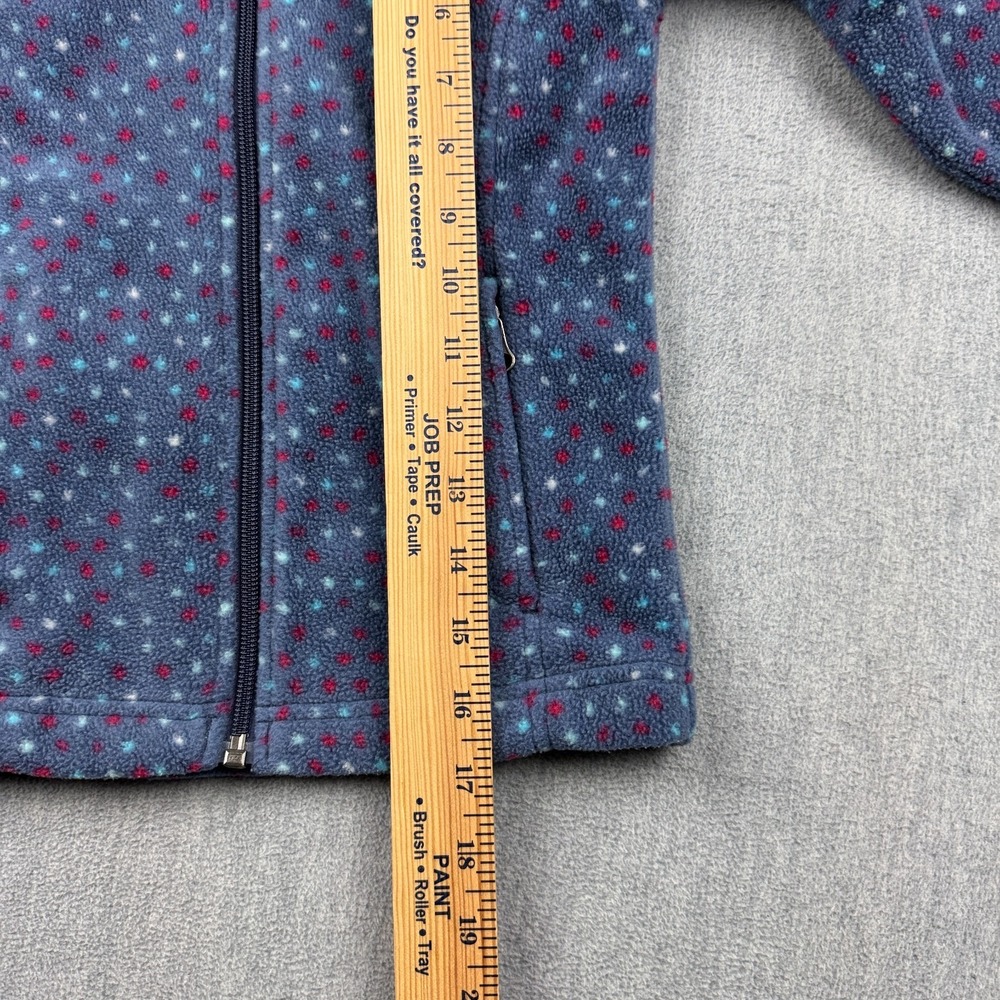 Columbia Jacket Girls XXS‎ Blue Benton Springs II Printed Fleece Full Zip Kids - Picture 9 of 12